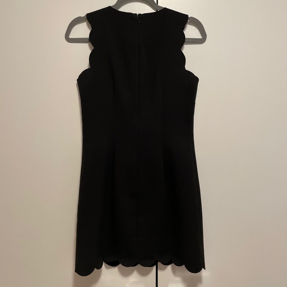 J. Crew Black Scalloped Mini Dress - Picture 3 of 5